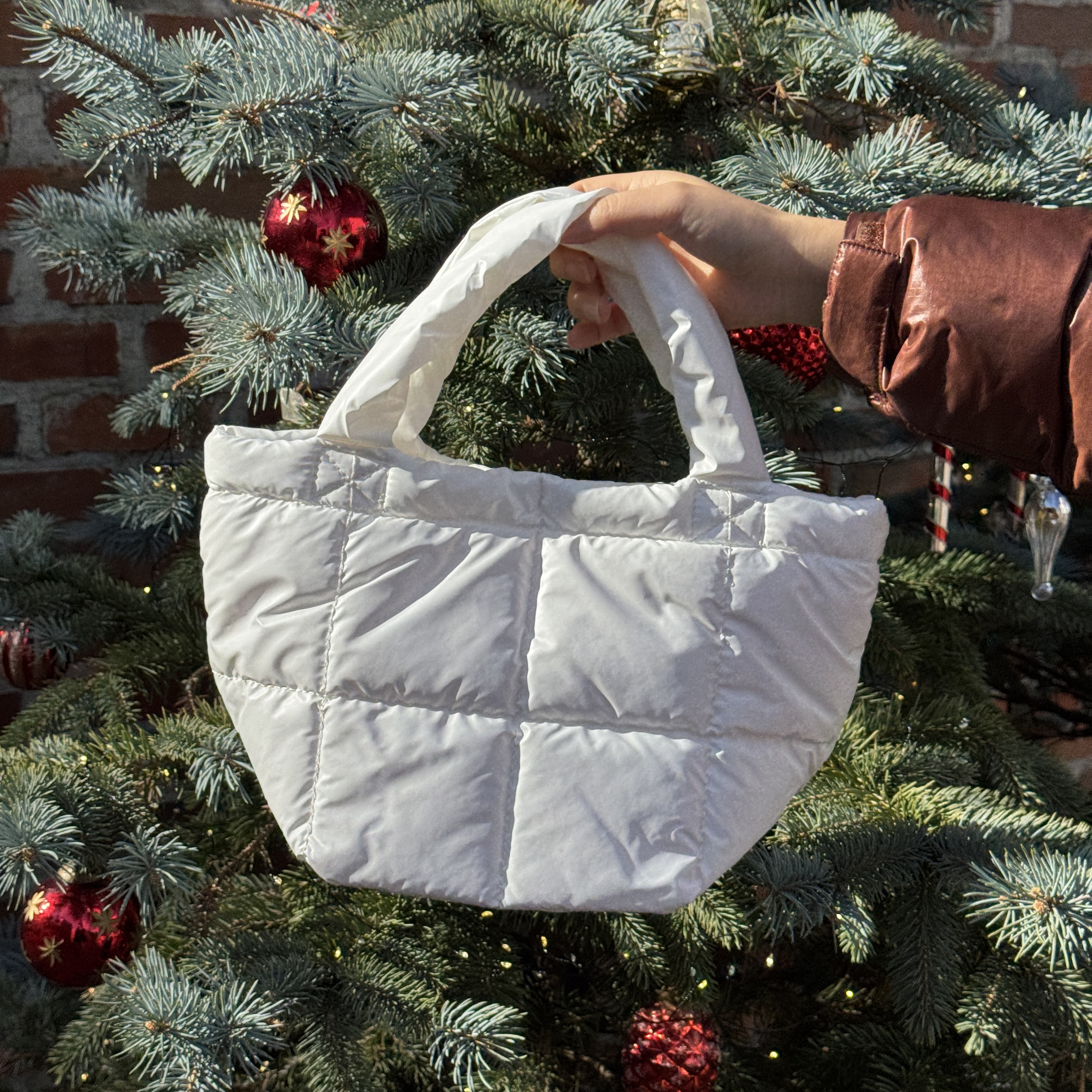 패딩가방 패딩백 누빔가방