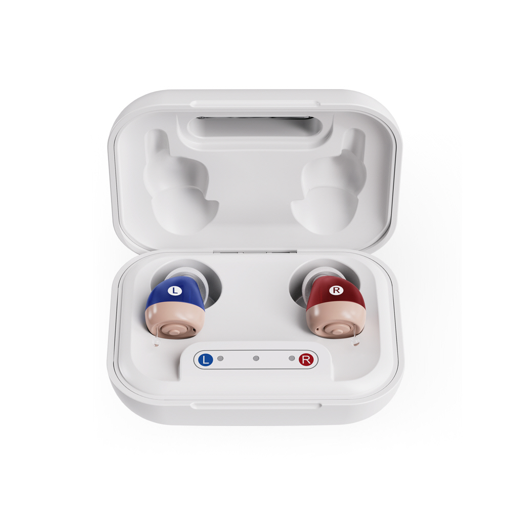 미국 FDA에 등록된 깨끗하고 크게 잘들리는 귓속형 초소형 소리 음성증폭기 피스넷 히어링 청력보조기능