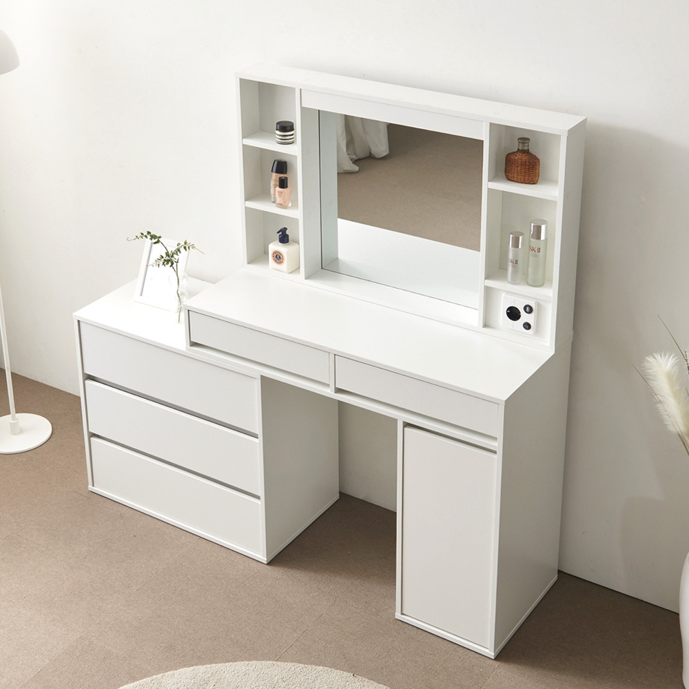 [희망일설치] 파로마 이즈 아멜리 LED 확장형 수납 화장대