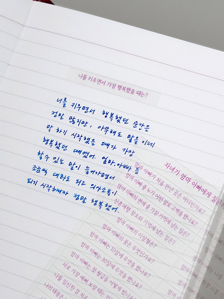 리훈 알지알지 교환 질문 스티커 다이어리 꾸미기 칼선 리무버블스티커 다꾸 연인 - 상세 이미지 5