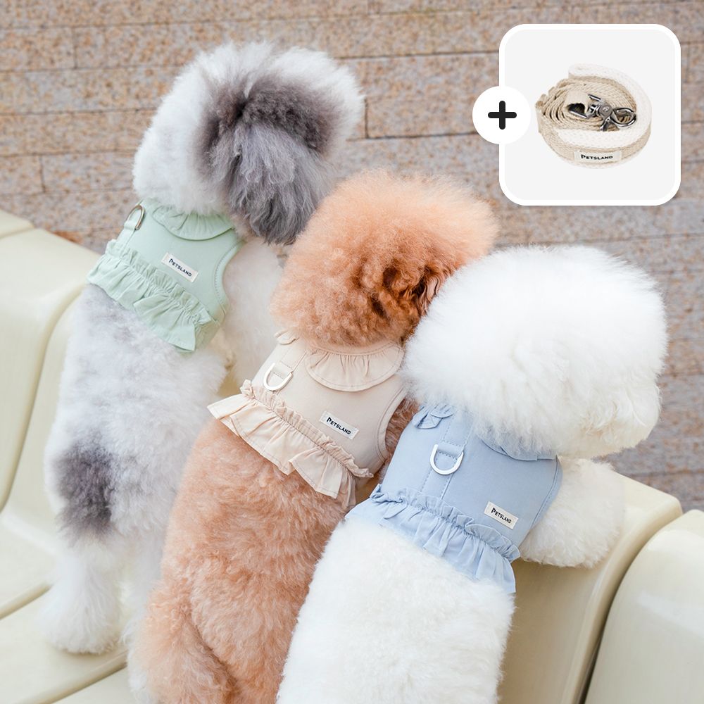 강아지 하네스 옷 소형견 루나프릴 리드줄세트