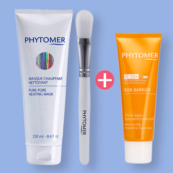피토메르 히팅마스크 250ml + 팩브러쉬 +추가증정품 /모공청소,피지흡착,블랙헤드,화이트헤드,안색정화 - 상세 이미지 3
