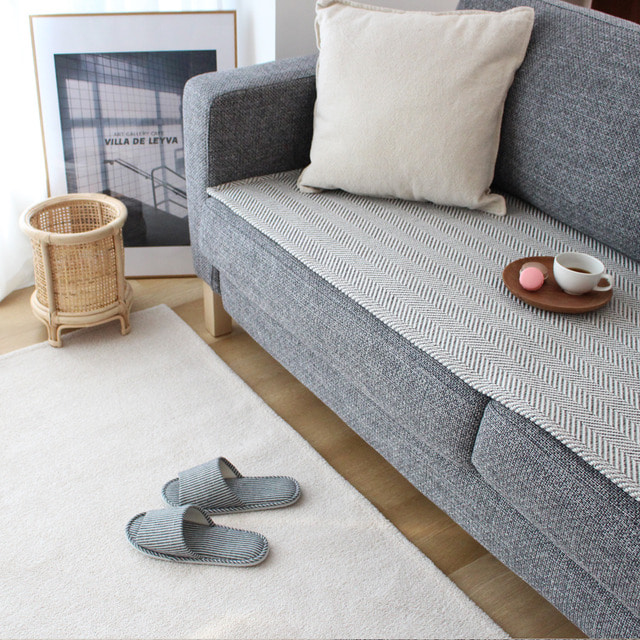 나라데코 헤링본 쟈가드 쇼파패드 3인용 60x180