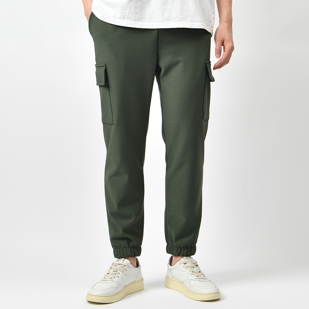 남자 기모 카고 조거팬츠 겨울 융기모 편한 고무줄 스판 밴딩 바지 - 상세 이미지 4