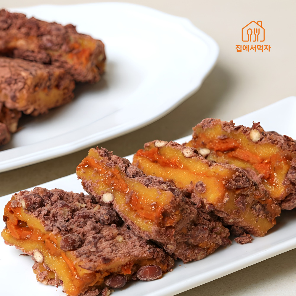 개업 이사 축하 제사 맛있는 아침 식사 간식 대용 개별포장 떡 호박 팥 영양 시루떡 - 상세 이미지 2