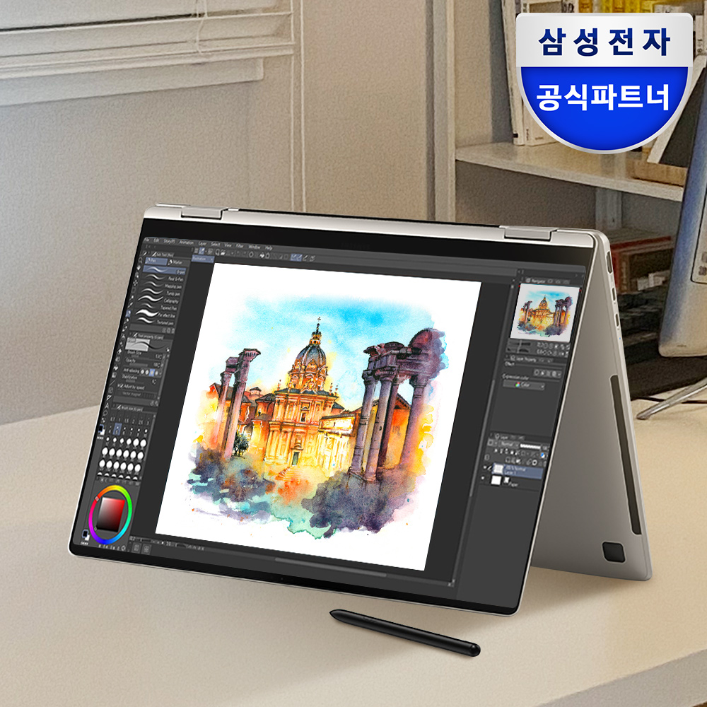 삼성전자 갤럭시북3 360 NT750QFT-A51A 인텔 i5 16G 256G 2in1 태블릿PC 고사양 영상편집 대학생 노트북