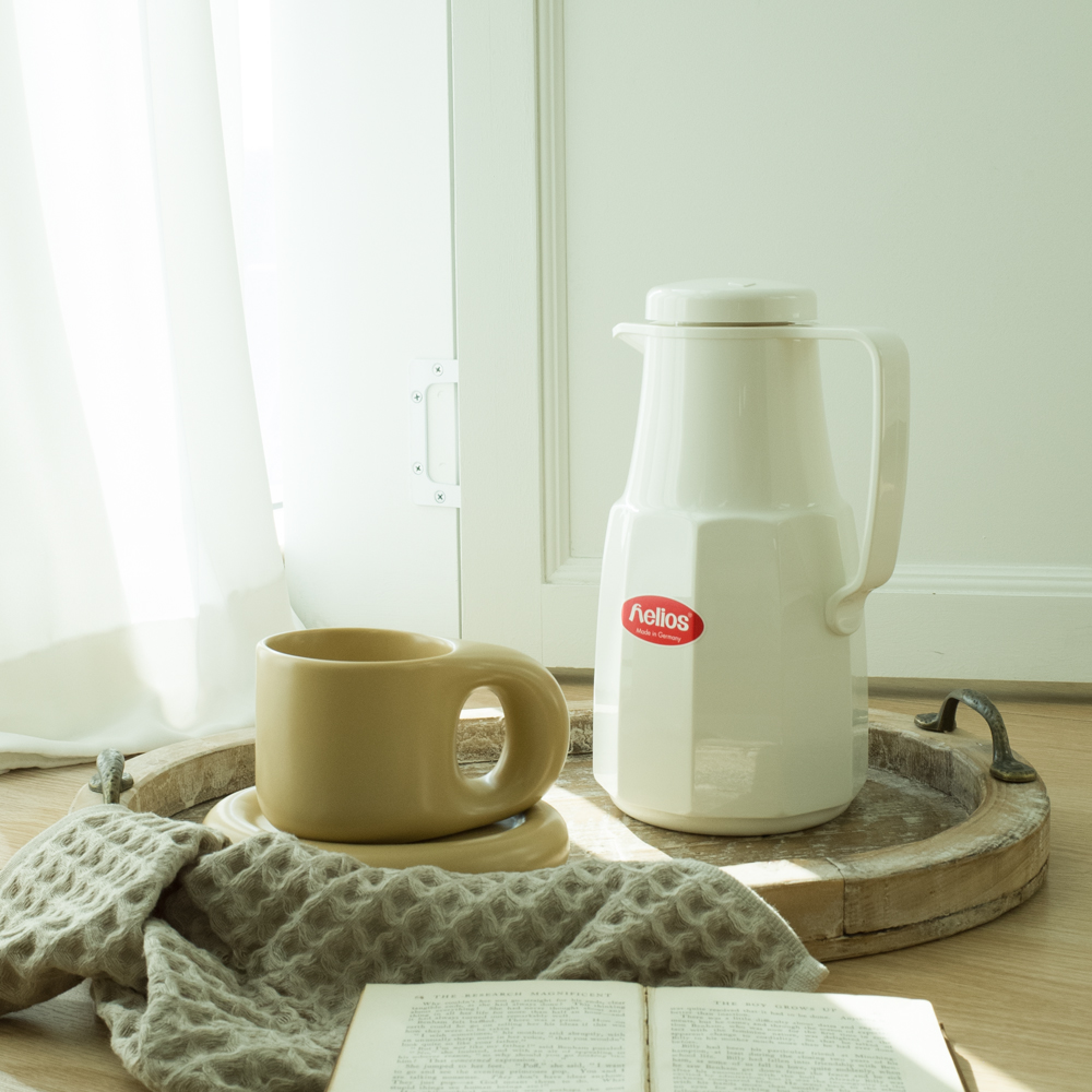 헬리오스 스칸디아 1.0L진공유리 보온 보냉 병 주전자 티포트 티팟 저그