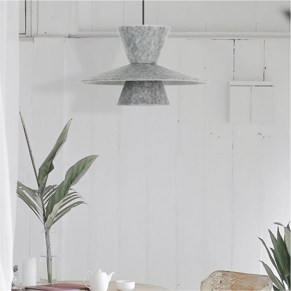 LED 에코 라메루 팬던트조명 그레이 12W IOT 리모컨 삼색변환 지그비 플리커프리 - 상세 이미지 5
