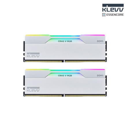 클레브 ESSENCORE KLEVV DDR5-7200 CL34 CRAS V RGB White 패키지 서린 (32GB(16Gx2))