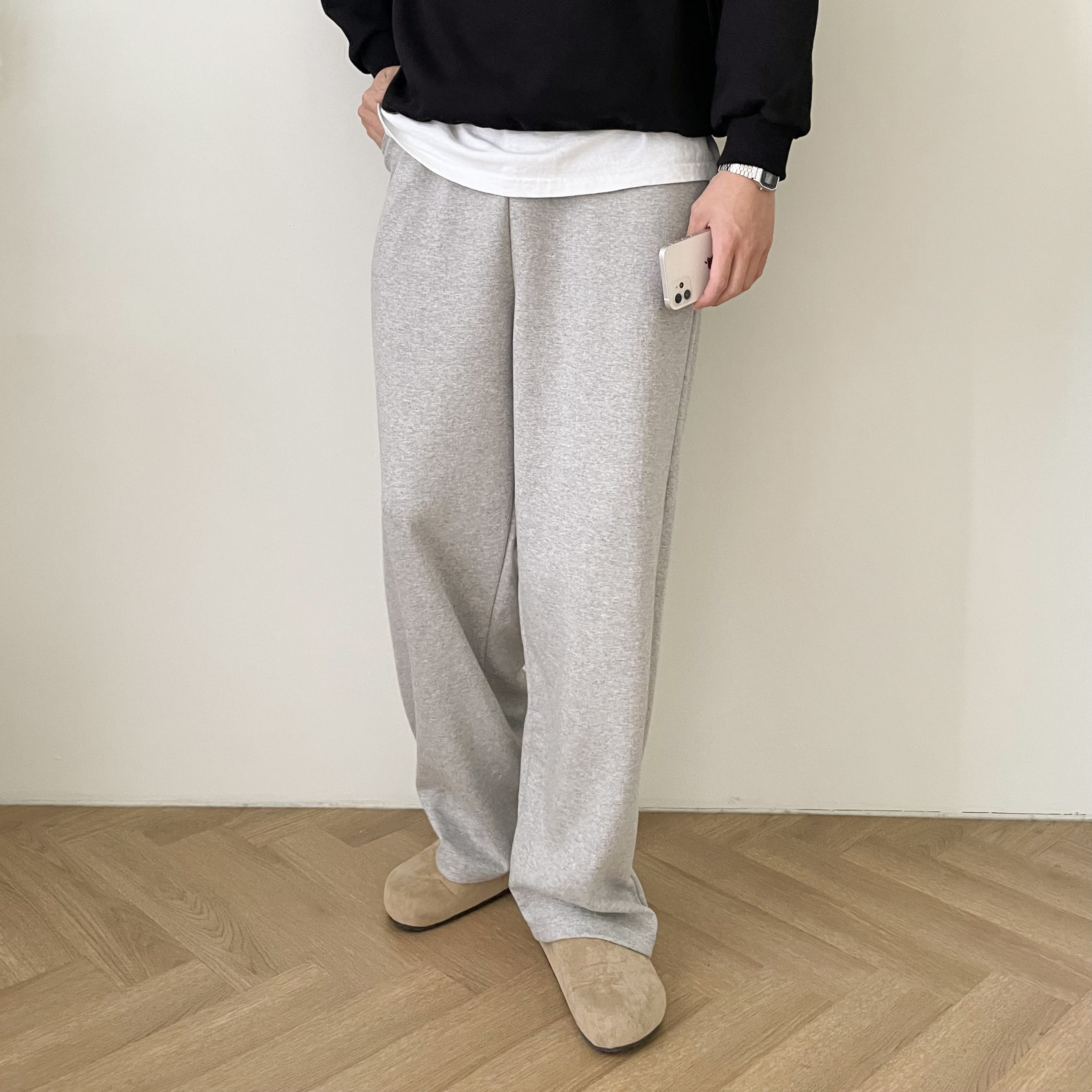 1+1 스웻팬츠 스웨트와이드팬츠 - 상세 이미지 5