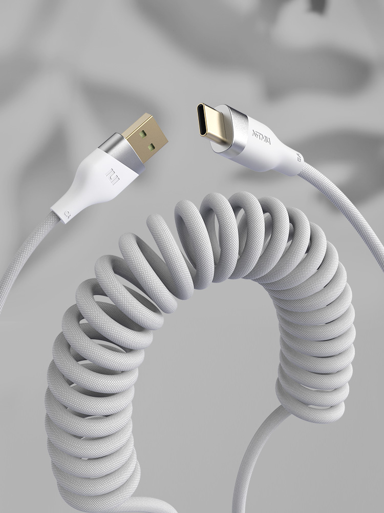 C타입 키보드 항공 코일 케이블 홀더 세트 슬림