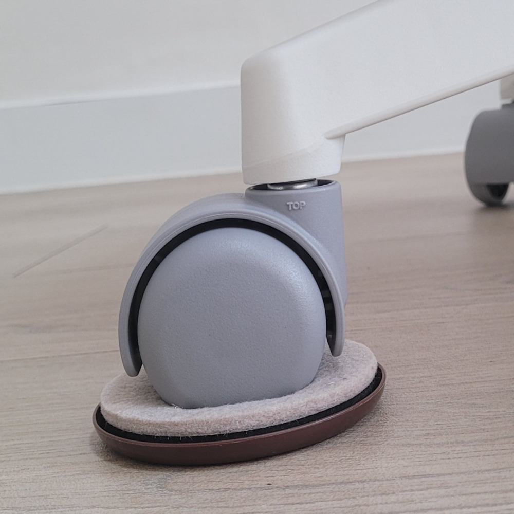 의자 바퀴 고정 커버 끌림 방지 소음 패드 캡 시디즈 밀림 자국 발 바닥 보호 컴퓨터