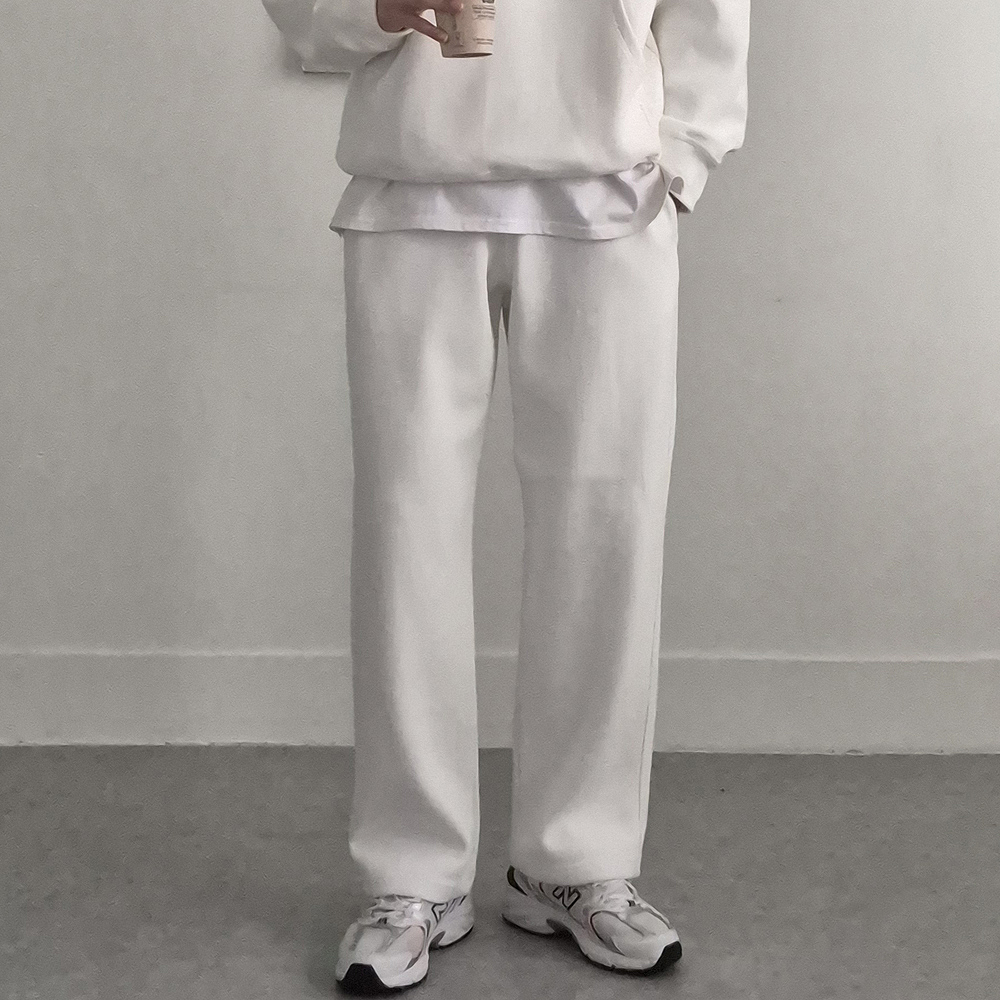 남자 와이드팬츠 빅사이즈 밴딩 트레이닝 팬츠 남자 바지
