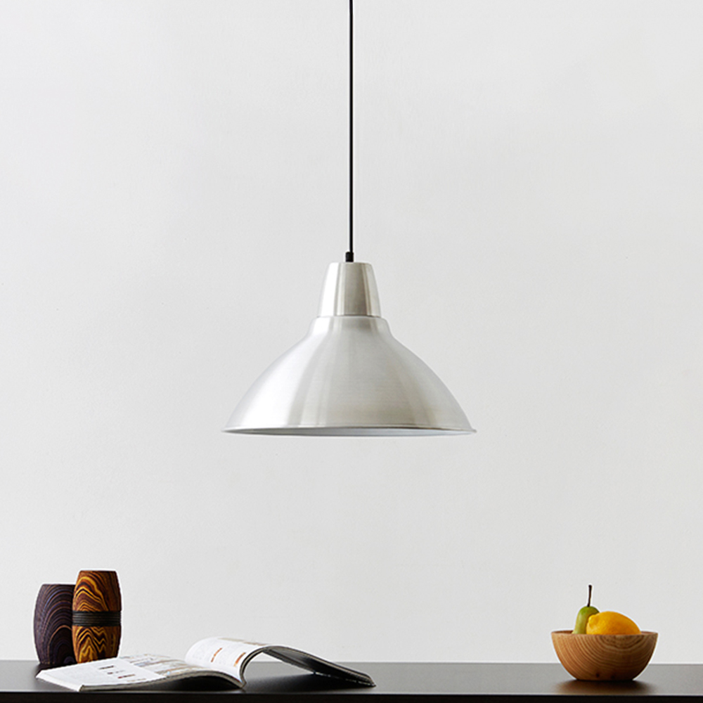 [E26전구선물]CURVA 펜던트등 38cm E26 KS1755C 실버 1136.8726 - 상세 이미지 4