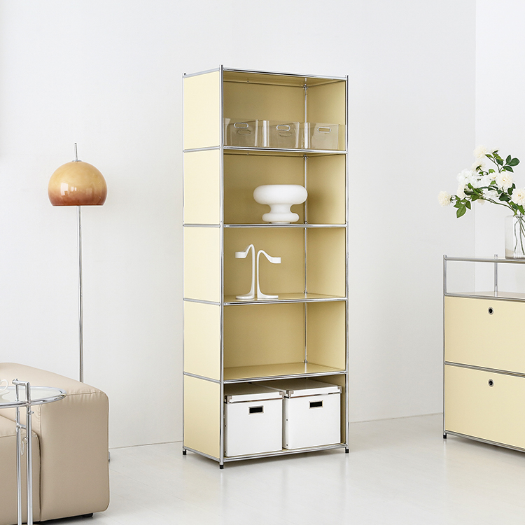 심플리 수납장 BC619 770mmx400mmx1960mm, 5단, 솔리드베이지 0941.7871 - 상세 이미지 2