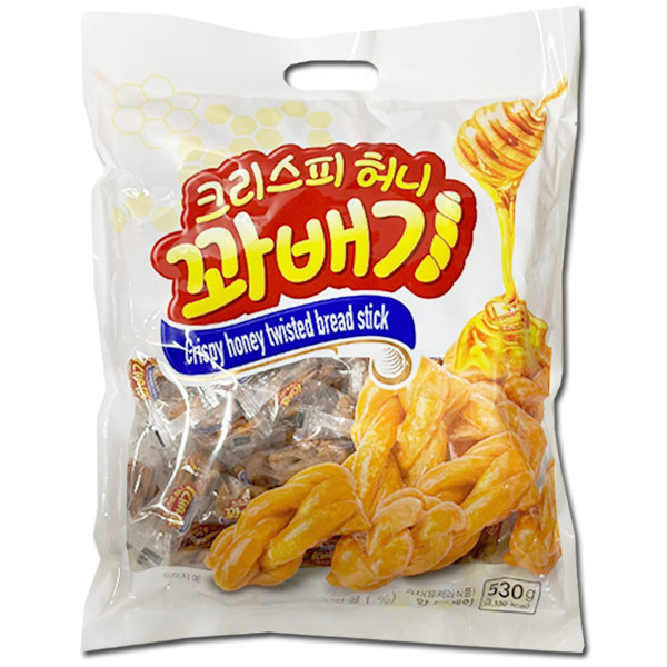 크리스피 허니 꽈배기 대용량 과자 530g - 메인 이미지