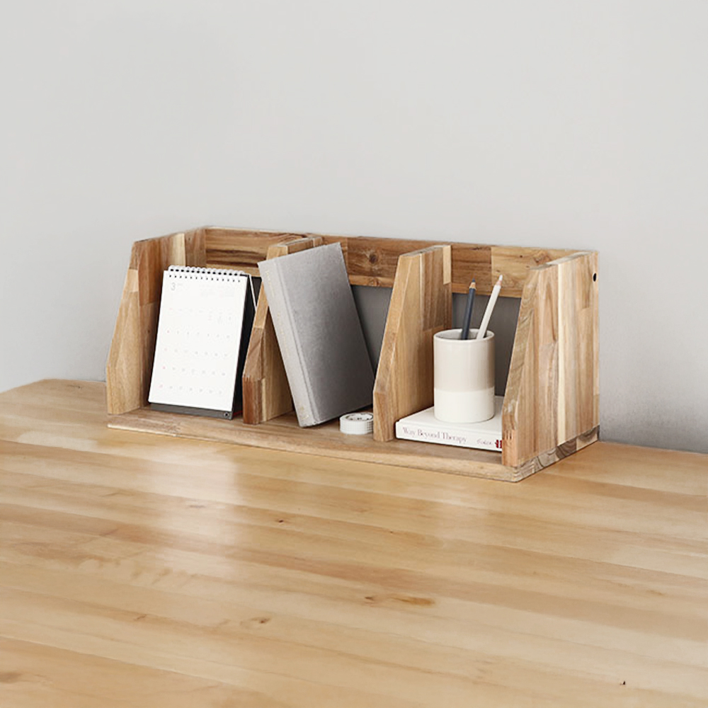 HAN 원목책꽂이 600 600x200x230mm, 1단, 아카시아 내추럴 4224.4565