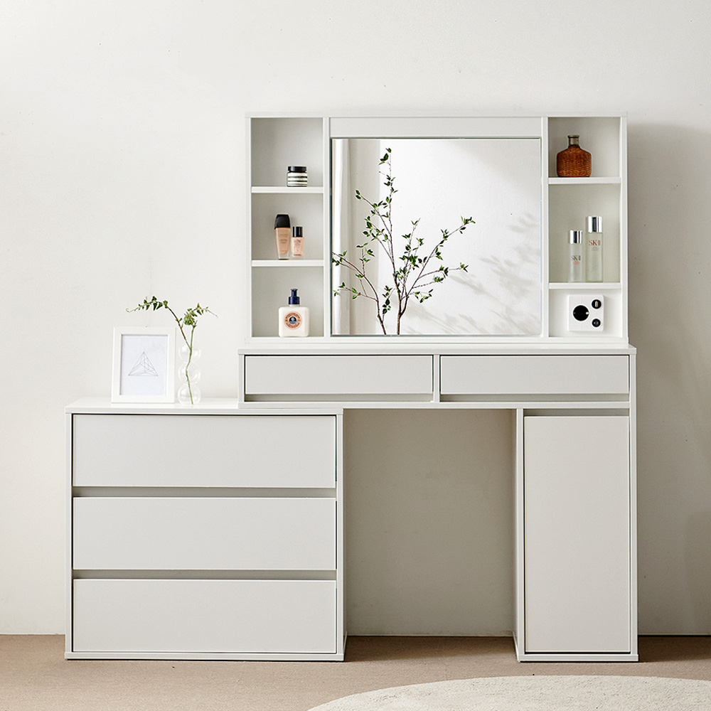 [희망일설치] 파로마 이즈 아멜리 LED 확장형 수납 화장대