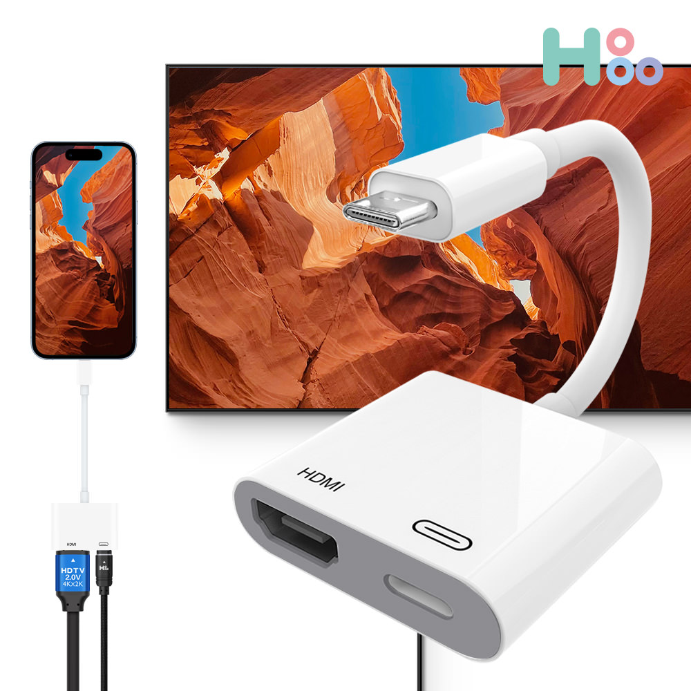 C타입 아이폰 갤럭시 아이패드 미러링케이블 TV화면 빔 연결 C07