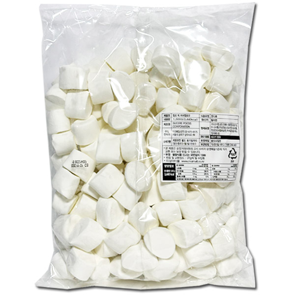 수세레 멜로 빅 라운드 대용량 마시멜로우 1Kg - 상품 이미지