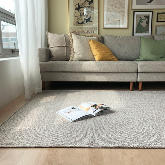 나라데코 사이잘룩 쟈가드 러그 사계절 카페트 물세탁 100x150