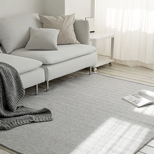 나라데코 ES 헤링본 러그 사이잘룩 쟈가드 거실 카페트 사계절 100x150