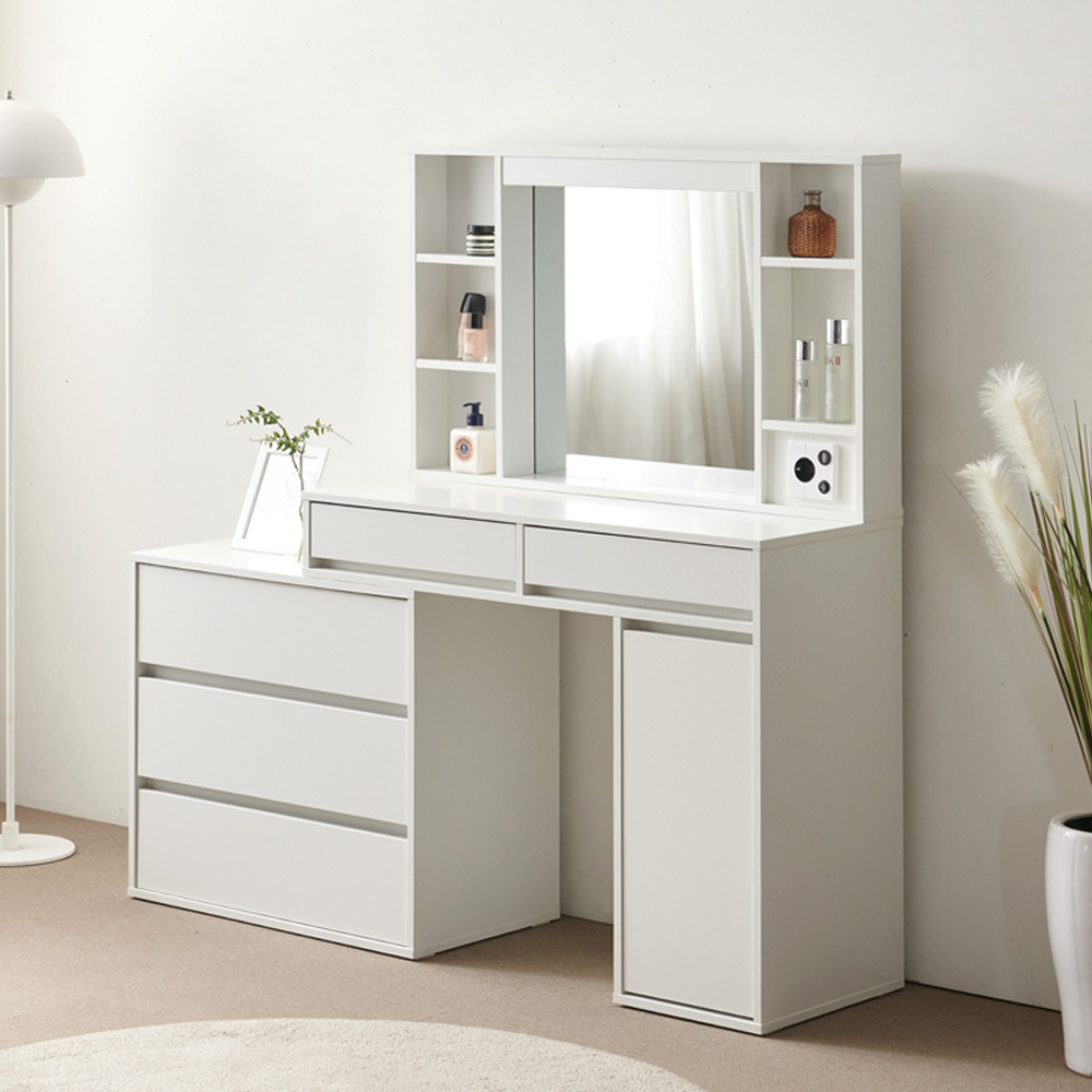 [희망일설치] 파로마 이즈 아멜리 LED 확장형 수납 화장대