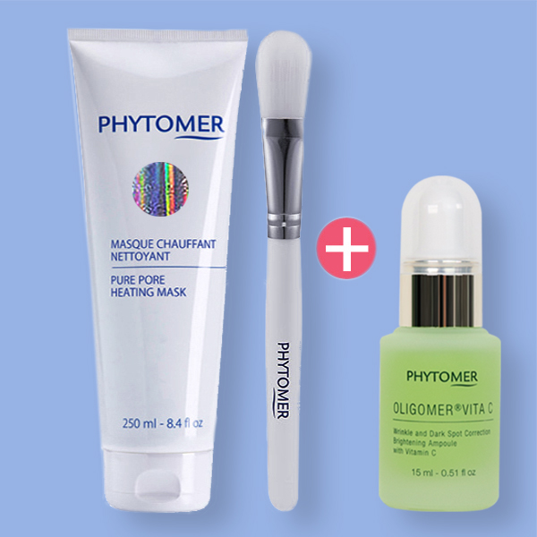 피토메르 히팅마스크 250ml + 팩브러쉬 +추가증정품 /모공청소,피지흡착,블랙헤드,화이트헤드,안색정화 - 상세 이미지 2
