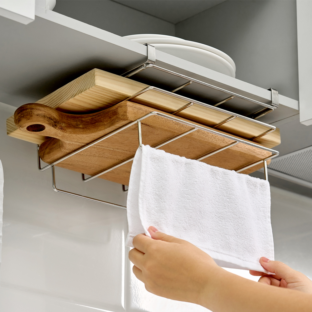 바겐슈타이거 스텐 그립 앤 드라이 행거 2종 택1 3단 도마 행주 다용도 걸이 공간활용