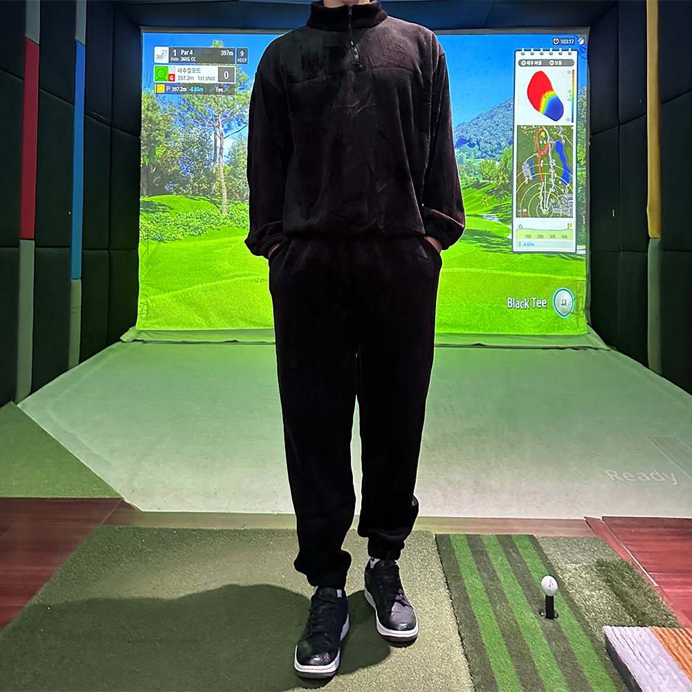 남자벨벳트레이닝 남자기모트레이닝세트 스웻셋업 - 상세 이미지 2