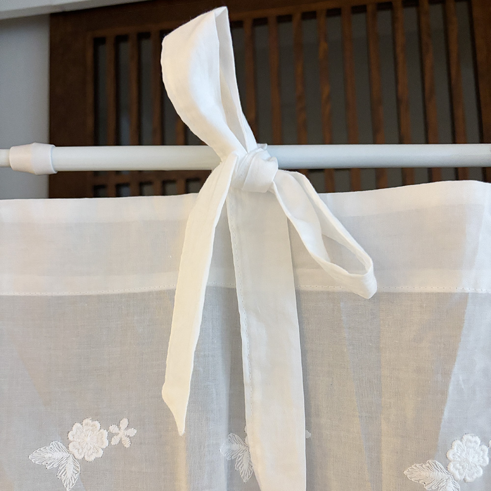 들꽃 면 가리개커튼 주방 바란스 커튼