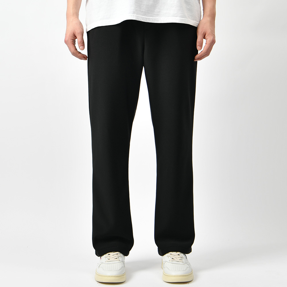 남자 기모 바지 세미 와이드 겨울 고무줄 편한 밴딩 본딩 스판 팬츠 - 상세 이미지 2