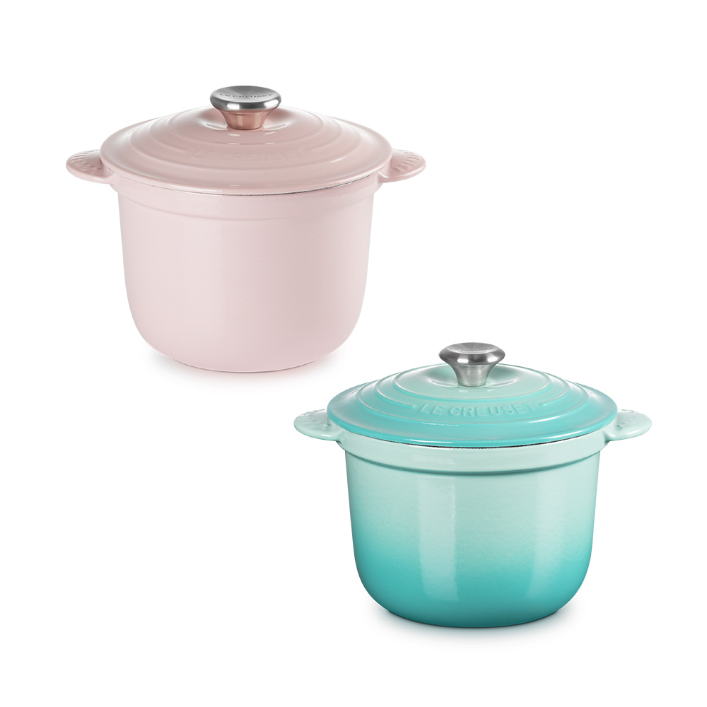 [쿠폰혜택가 227,800원] (르크루제) 고메밥솥 2.8L (쉬폰핑크/쿨민트)+수분커버 증정