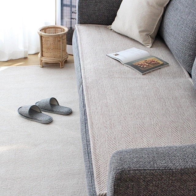 나라데코 헤링본 쟈가드 쇼파패드 3인용 60x180