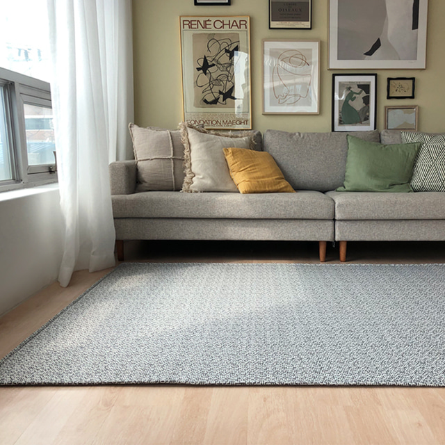 나라데코 사이잘룩 쟈가드 러그 사계절 카페트 물세탁 100x150