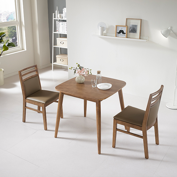 인트리 리치 원목 2인 식탁세트 월넛