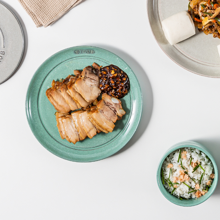 스타우브 세이지그린 원형접시 20cm 샐러드접시 1인 그릇