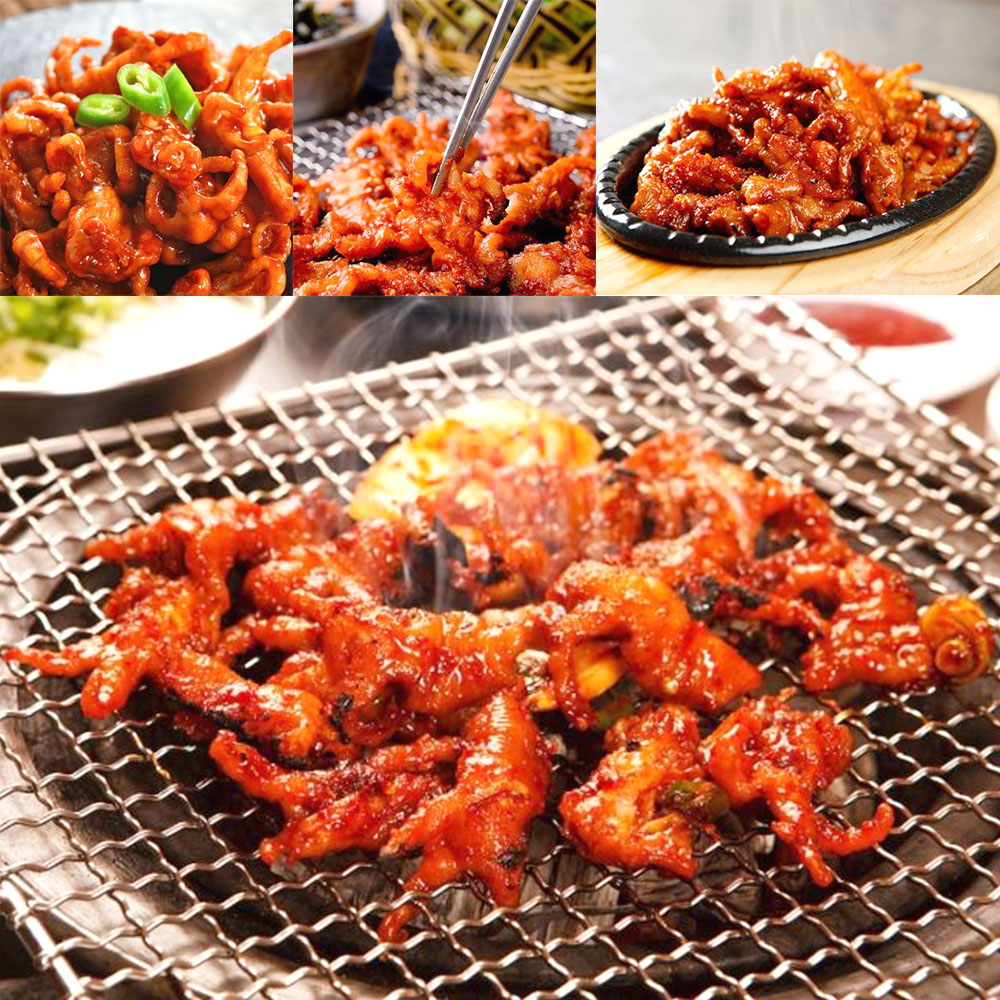 매콤한 무뼈 닭발 꼬들꼬들 맛있는 직화 불맛 간편조리 술안주