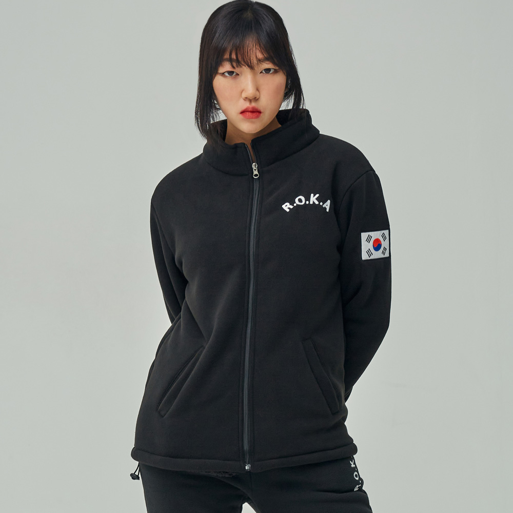 로카 후리스 전체자수 고급 보아털 군대 ROKA 코리아아미 플리스 양털 이미지 3