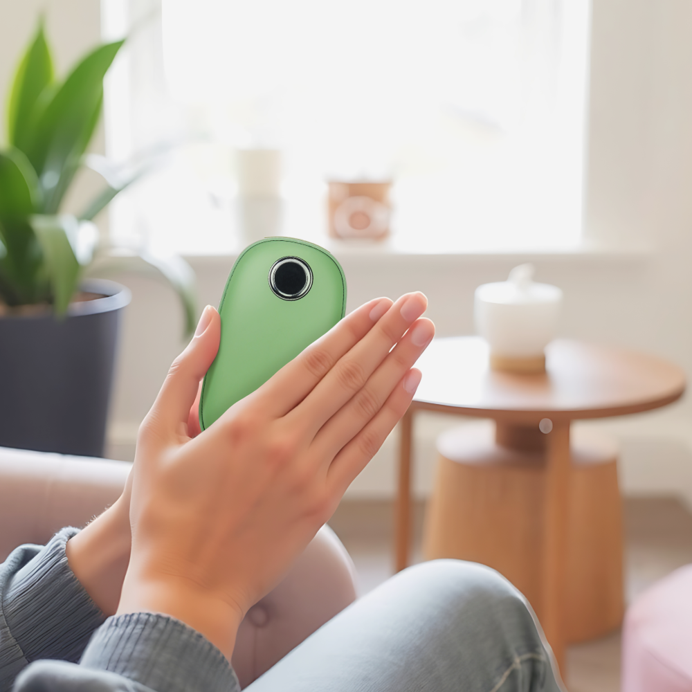 손난로 보조배터리 대량구매 충전식 휴대용 전기핫팩 온도조절 핫팩 배터리 카키 1+1