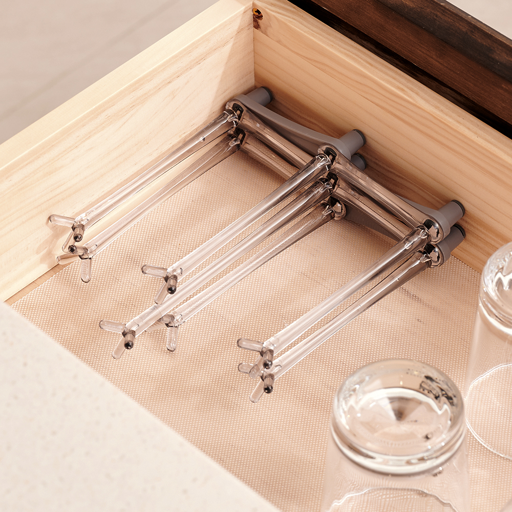 유즈베러띵 접이식 대각선 미니 컵 텀블러 건조대