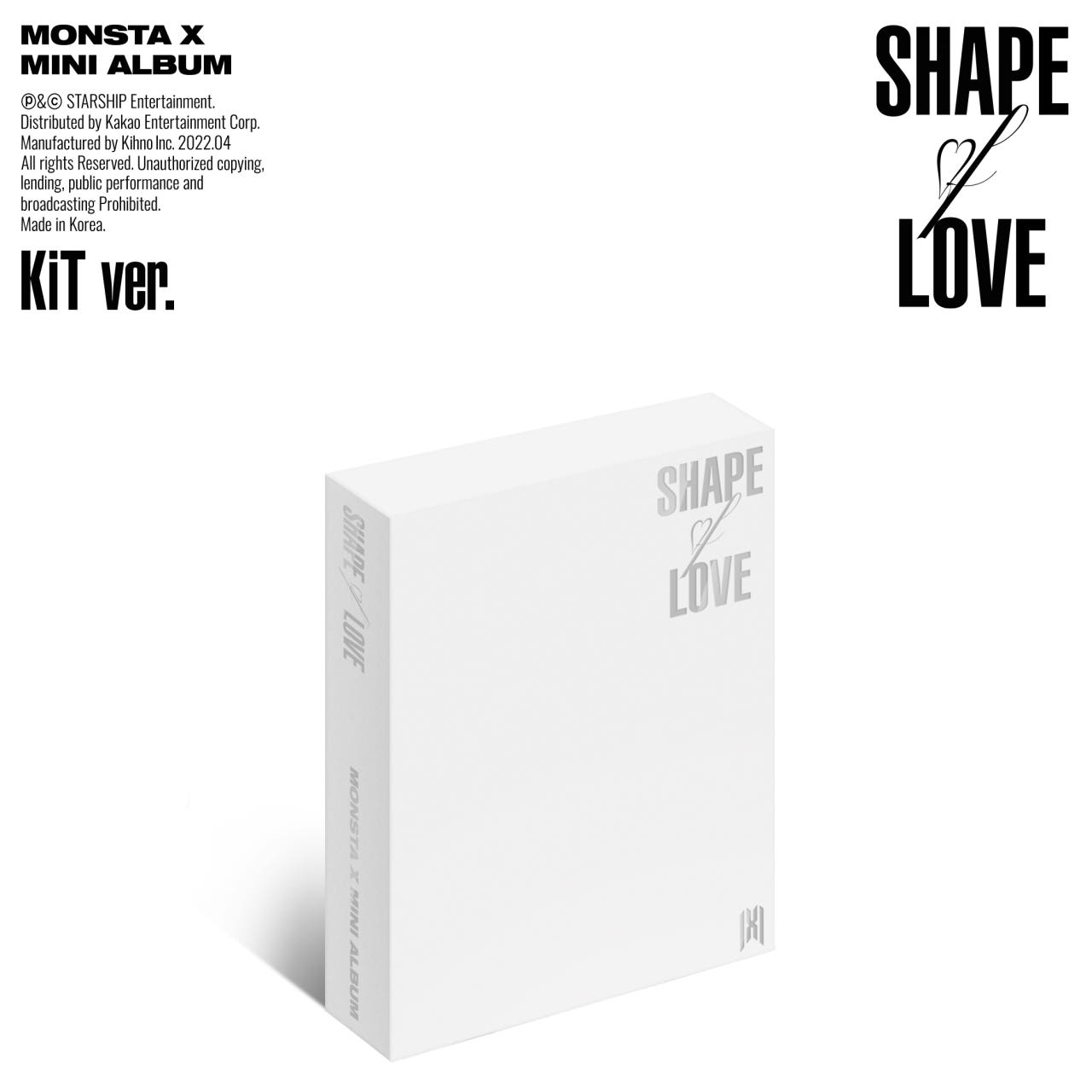 키노앨범 몬스타엑스 미니 11집 앨범 SHAPE of LOVE MONSTA X 컴백 - 상품 이미지