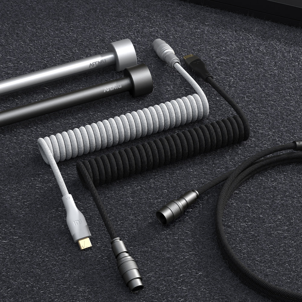 C타입 키보드 항공 코일 케이블 홀더 세트 슬림