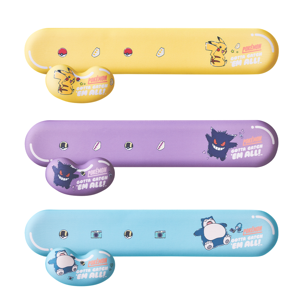 포켓몬스터 키보드 마우스 손목받침대 세트 쿠션 팜레스트 보호대 패드 - 상품 이미지