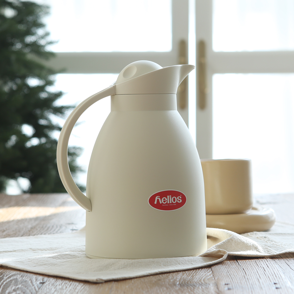 헬리오스 카라빅 무광 1.0L진공유리 보온 보냉 병 주전자 티포트 티팟 저그