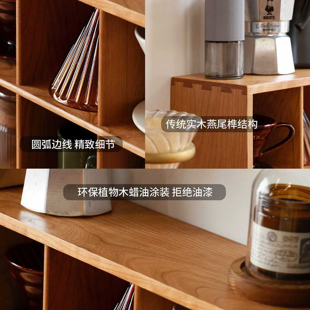 컵정리대 고재 장식품 정리대 차 벽걸이 그릇 테이블 A 이미지 6
