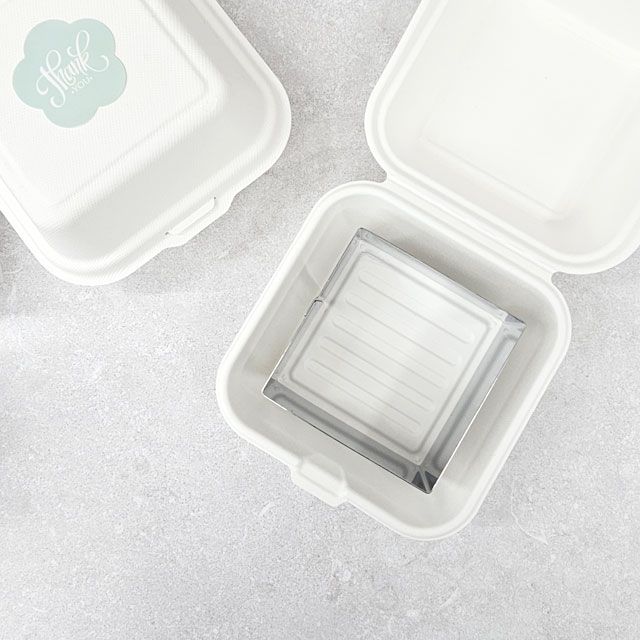 도시락케이크 초미니 사각무스링 사각 무스틀 떡틀 (9cmx9cmx5cm) - 메인 이미지