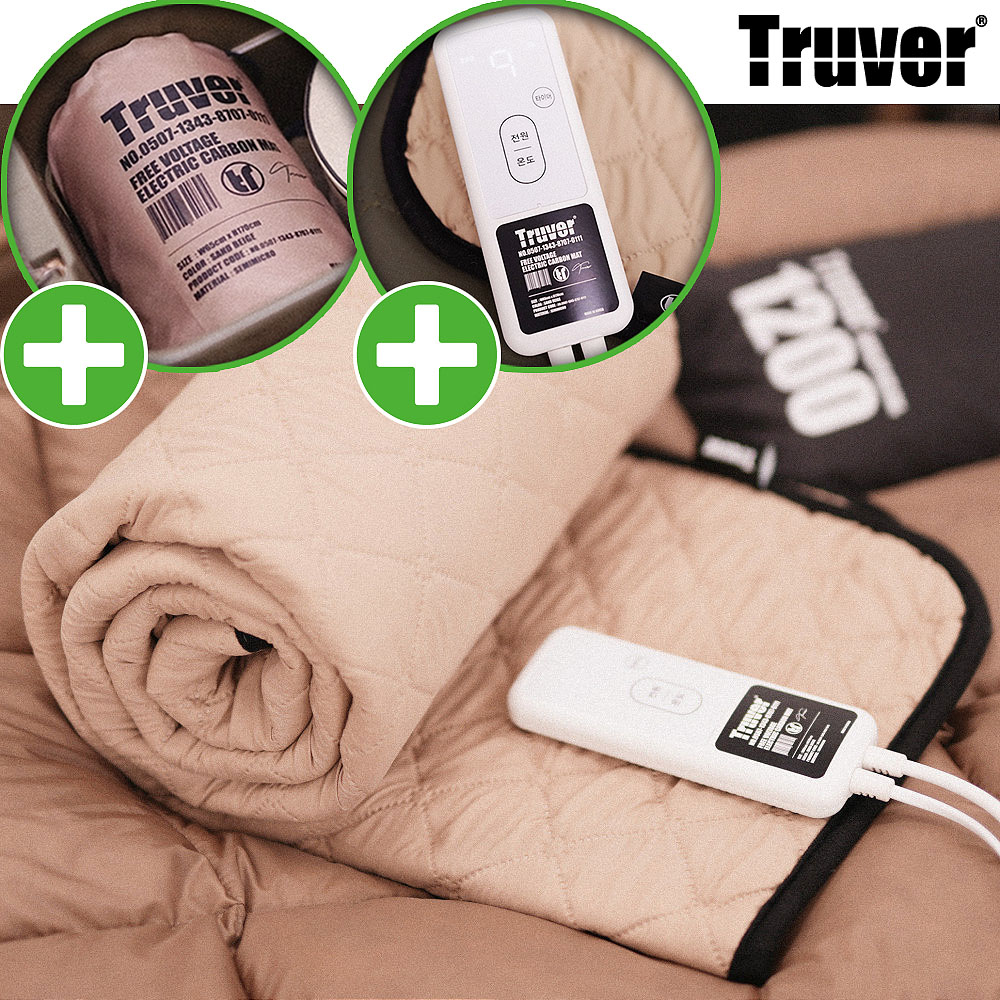 트루버 프리볼트 전기 장판 탄소 매트 싱글 1인용 캠핑 전기요