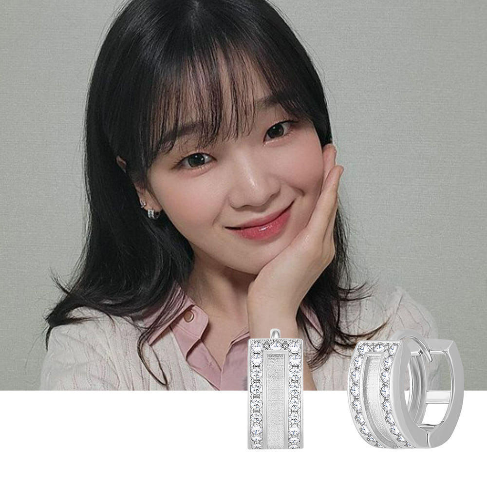 트렁크 서현진 귀걸이 샐리스 미니 원터치 로즈골드 PGBE0175 - 상세 이미지 3