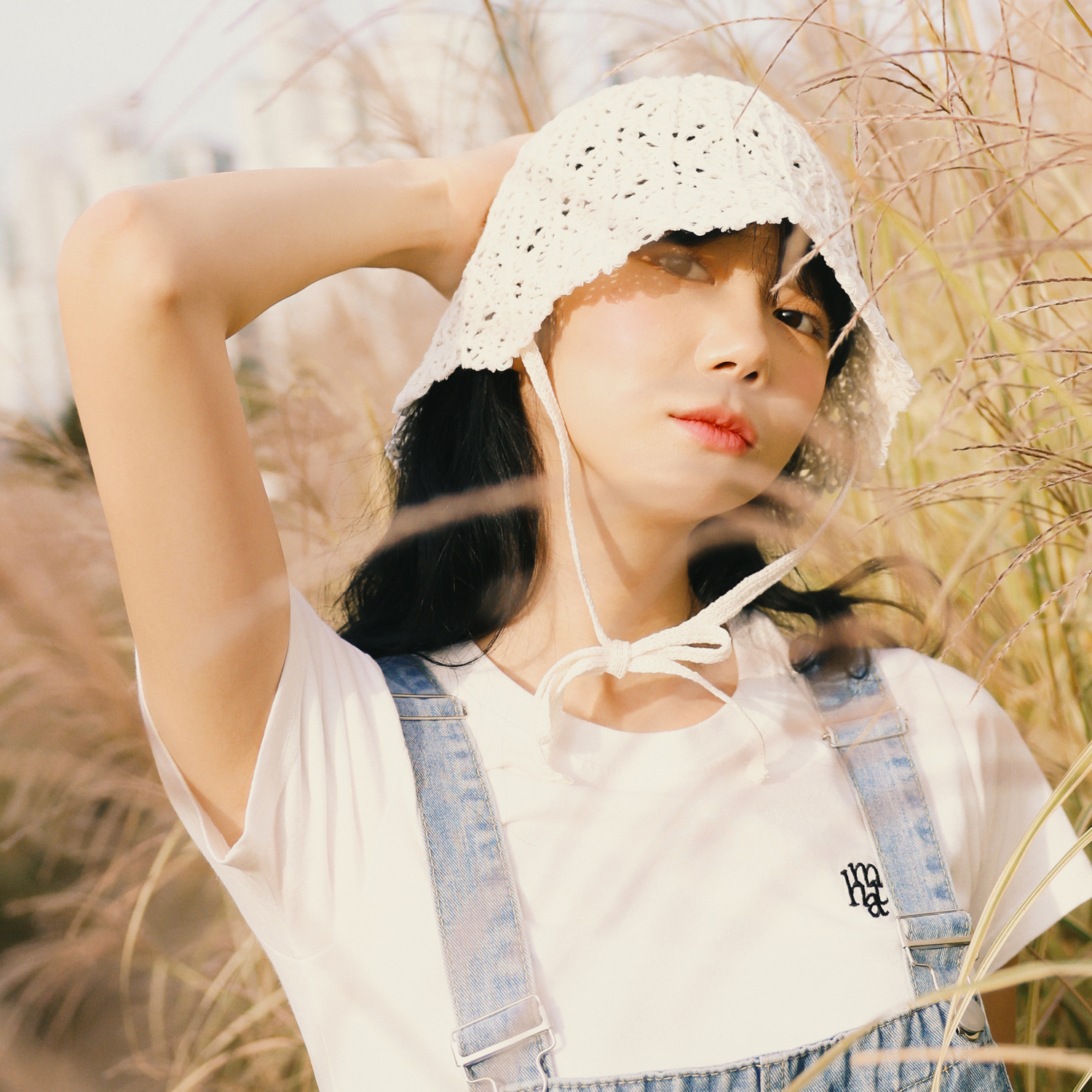 국내생산 시원한 뜨개 니트 지사모자 여름 여성 턱끈 여자 휴양지 벙거지모자